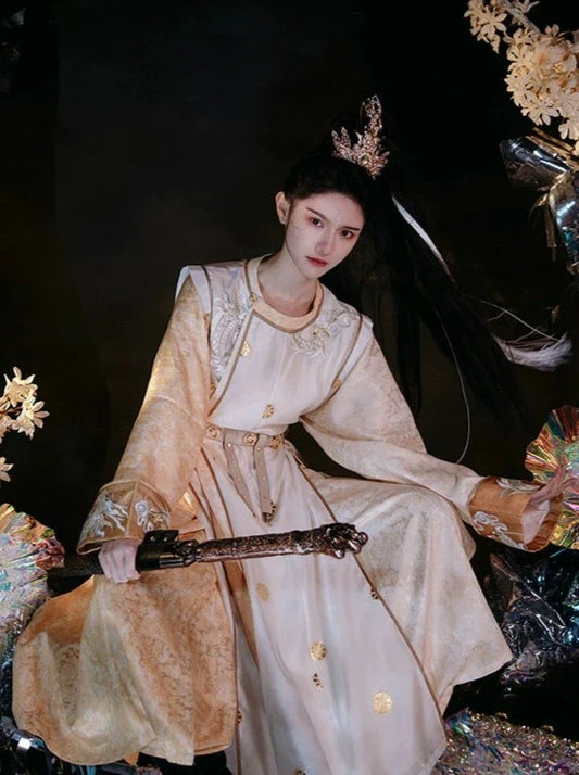 Tang Dynasty Hanfu Robe - Eternal Dawn 东君云梦