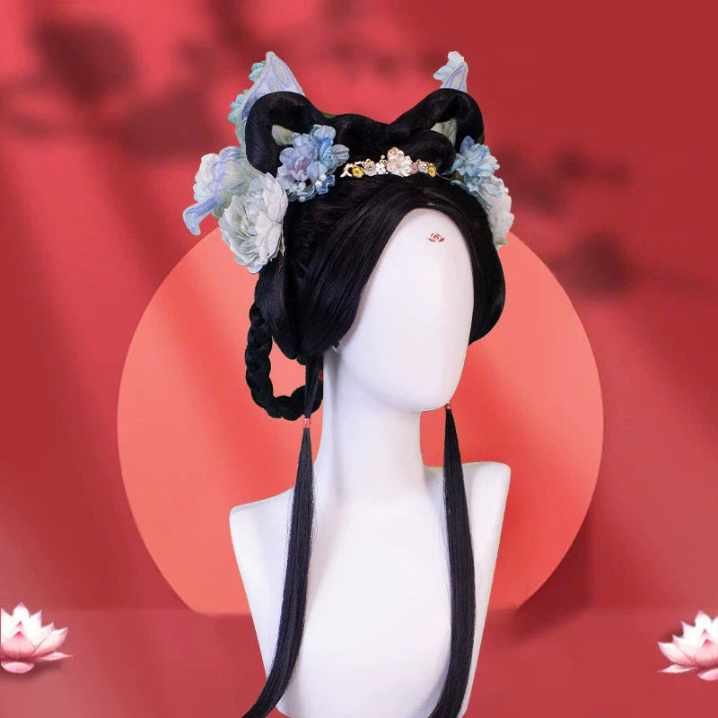 Lotus Flower - Chinese Style Hair Wig for Hanfu