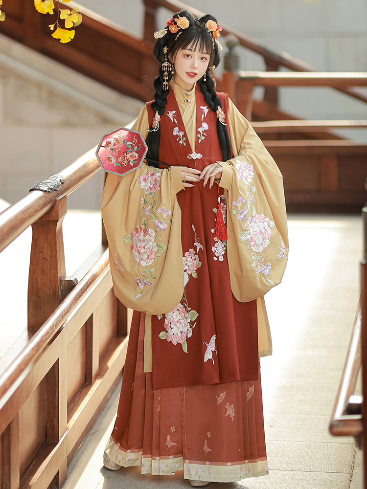 Autumn Wind 秋风 - Bijia & Mamianqun Ming Dynasty Hanfu Set