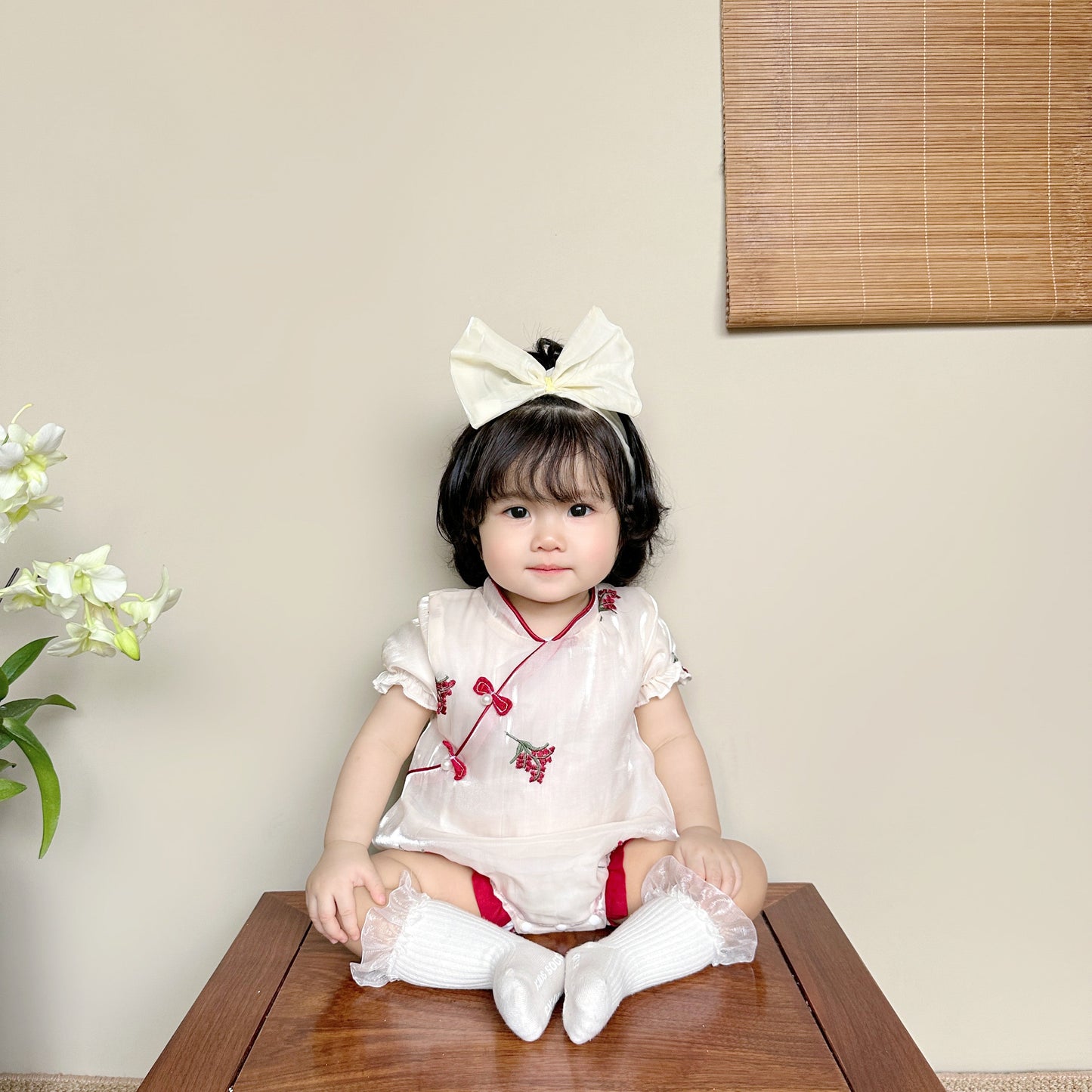 Bernice - Cheongsam Style Baby Onesies for Girls