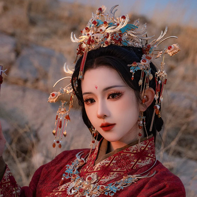 Chinese Wedding Hair Accessories: Flower Appearance