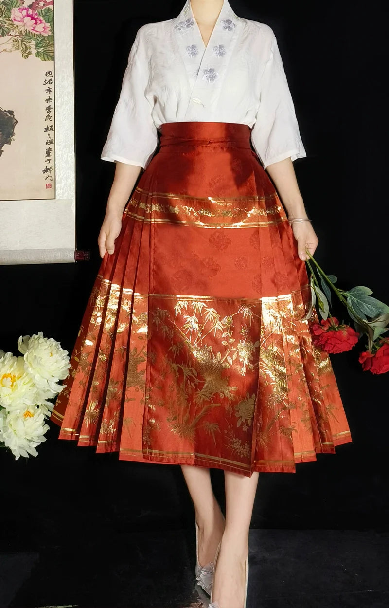 Golden Bamboo - New Chinese Style Ming Dynasty Hanfu