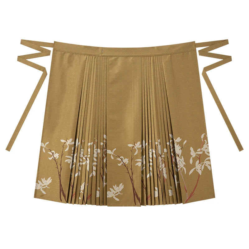 Ming Dynasty Modern Hanfu, Mamianqun, Flower Affair 兰若