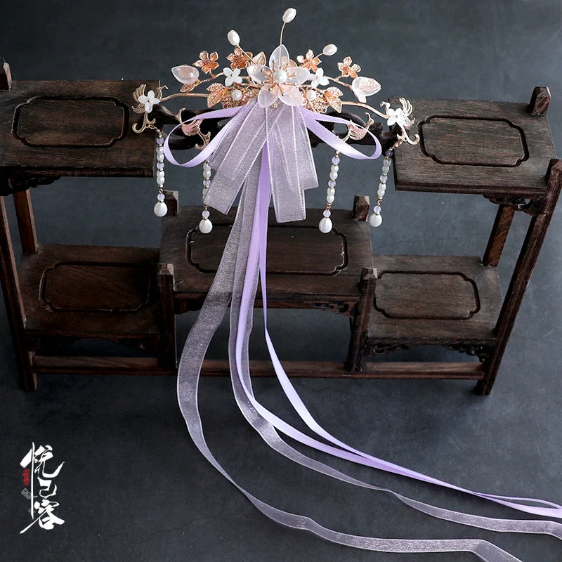 Back Hair Pin: Memories of the Silk Ribbon