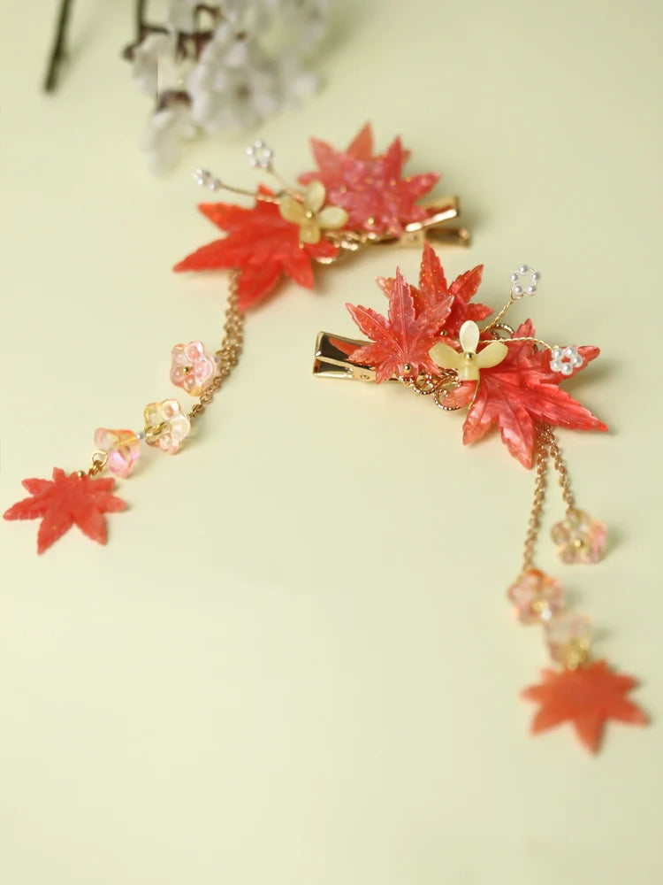 Hair Clip: Maple Frost