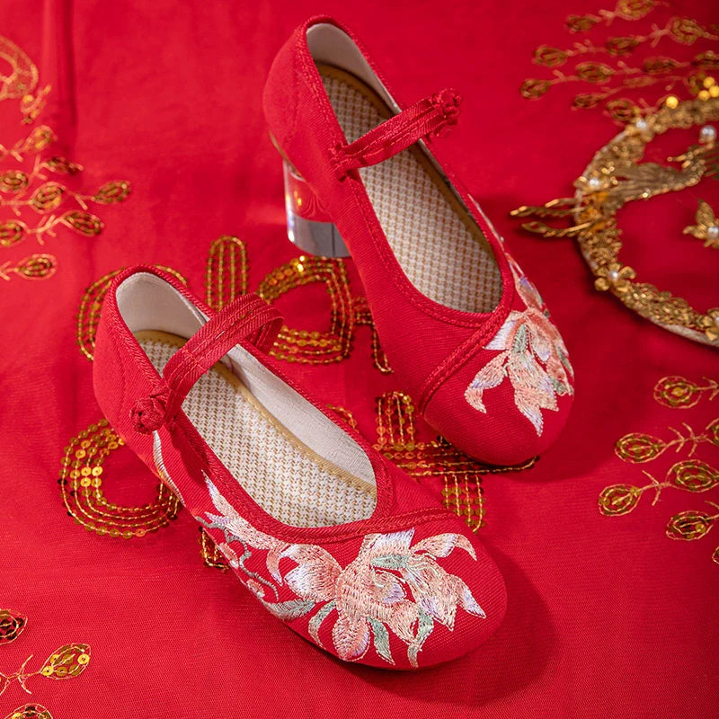 Josephine - Embroidered Hanfu Bridal Shoes