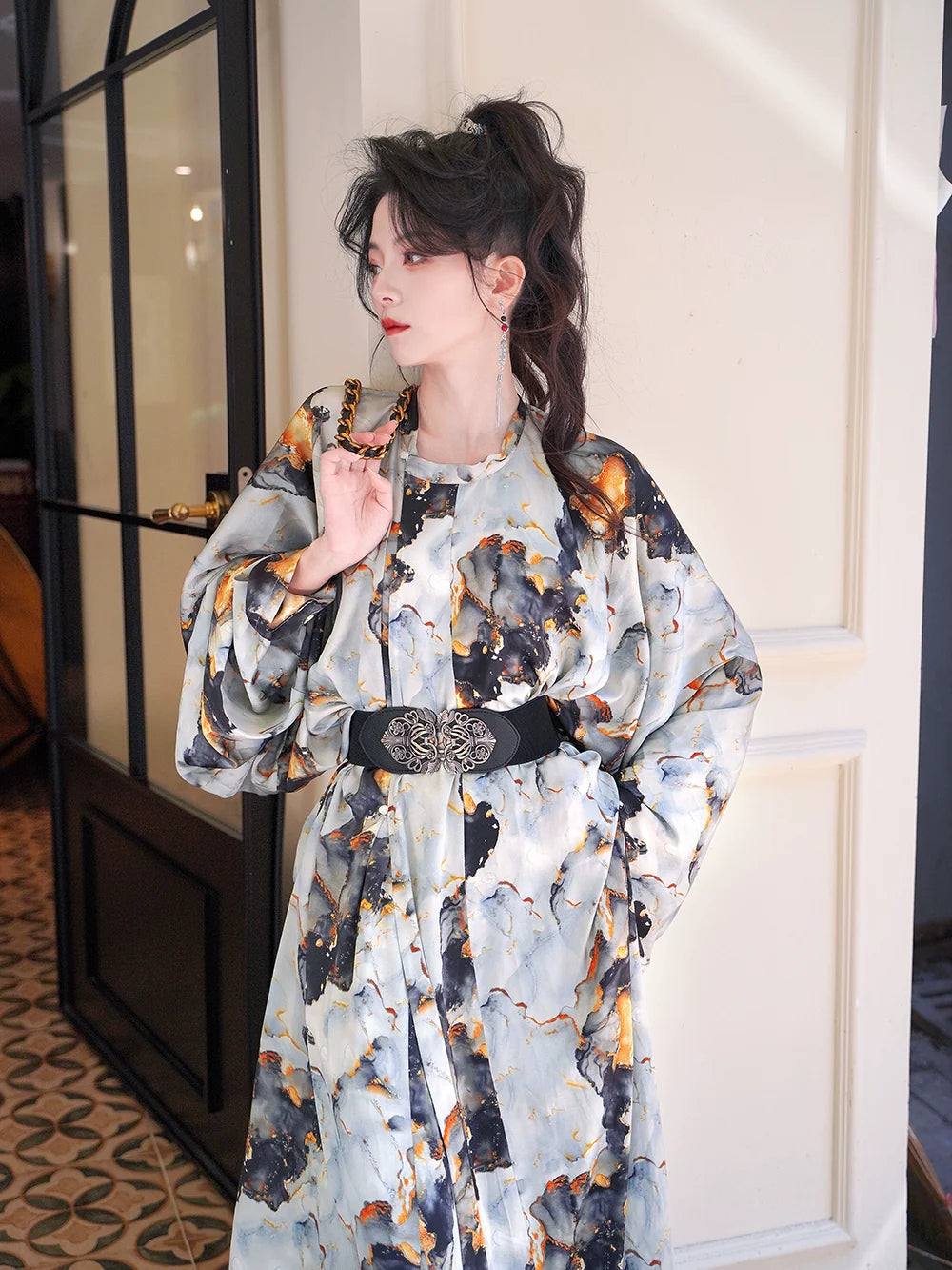 Tang Dynasty Hanfu Robe - Midsummer 盛夏 (Preorder)