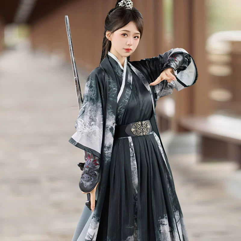 Wei Jin Wuxia Style Qiyao Ruqun - Seeking Tranquility 寻幽