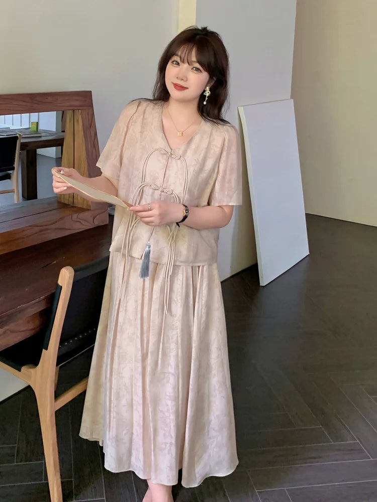 Deanne - New Chinese Style Cheongsam Matching Set