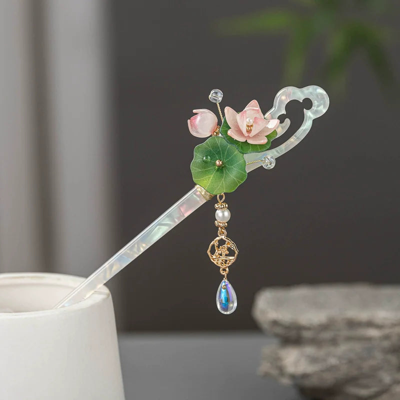 Hair Stick: Glazed Lotus