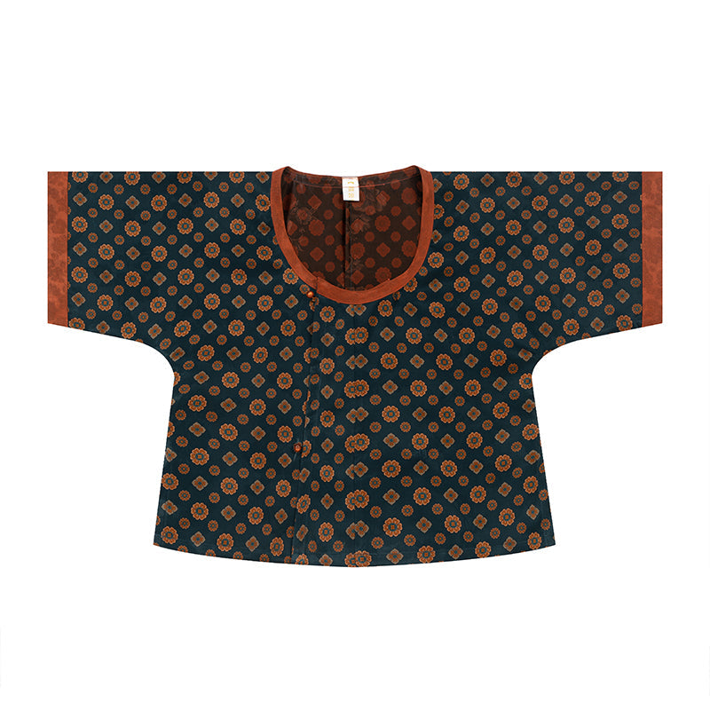 Autumn 裳秋 - Tang Dynasty Style U-shaped Collar 100% Silk Qiyao Ruqun (Preorder)