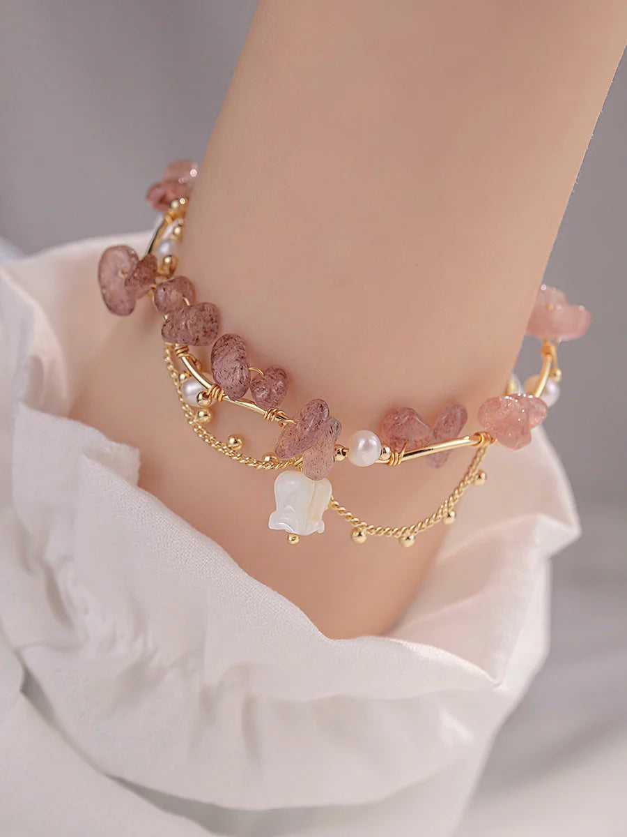 Strawberry Crystal Bracelet