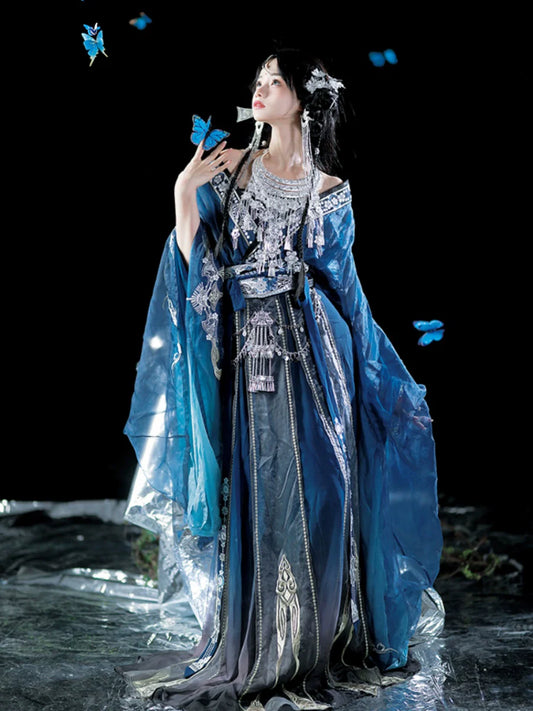 Miao Jiang Lady 苗疆少女 - Wei Jin Style Miao Ethnic Qiyao Ruqun