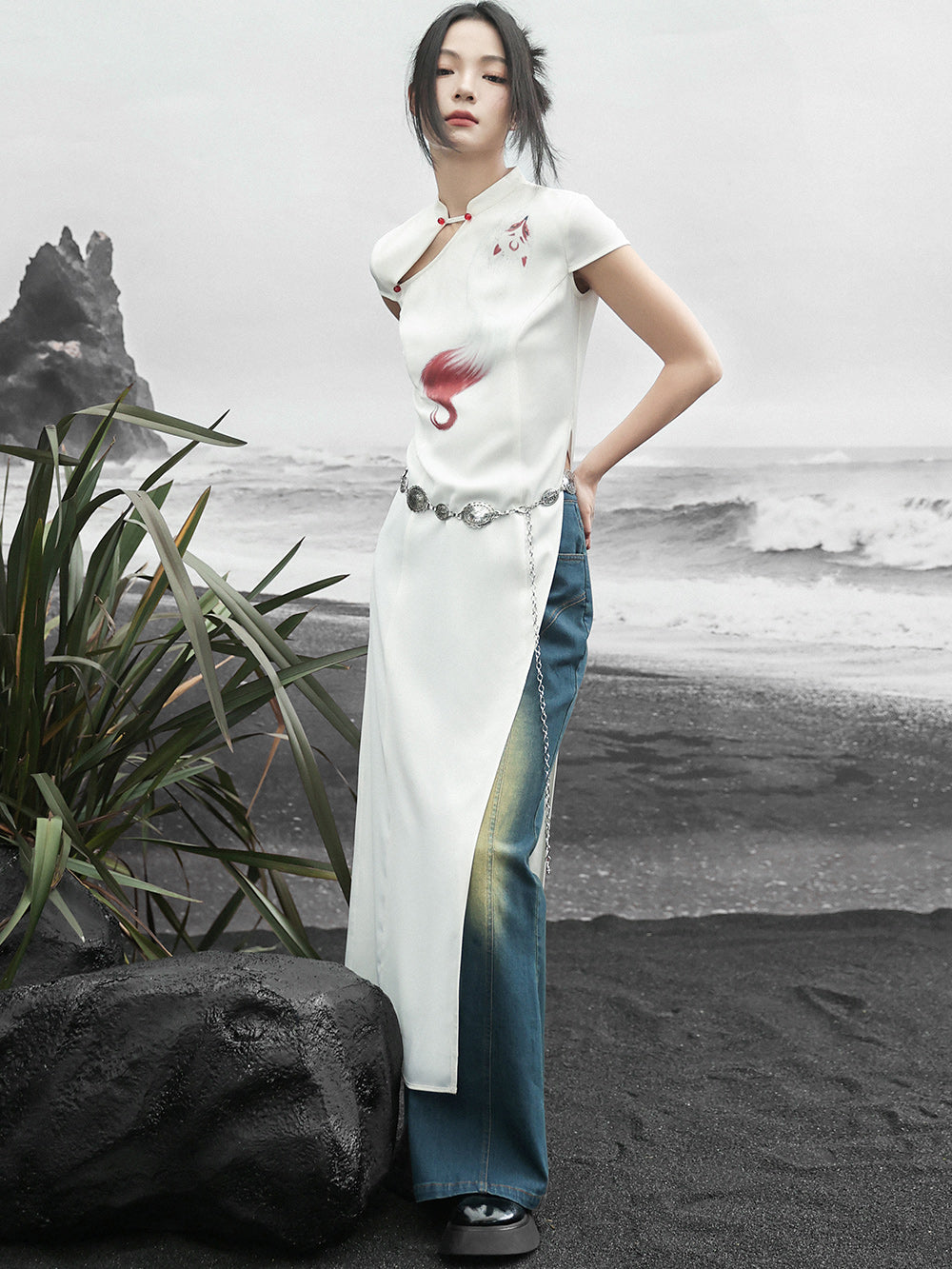 Kitsune - Women's Summer New Chinese Style Cheongsam Dress