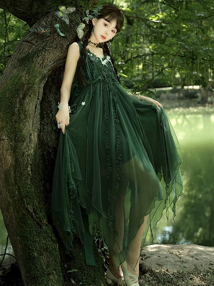 Qi Lolita Tang Dynasty Hanfu, Forest