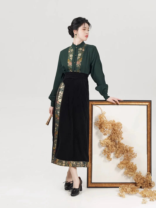 Song Dynasty Hanfu, Modern Outfit, Huayi 花溢 (Preorder)