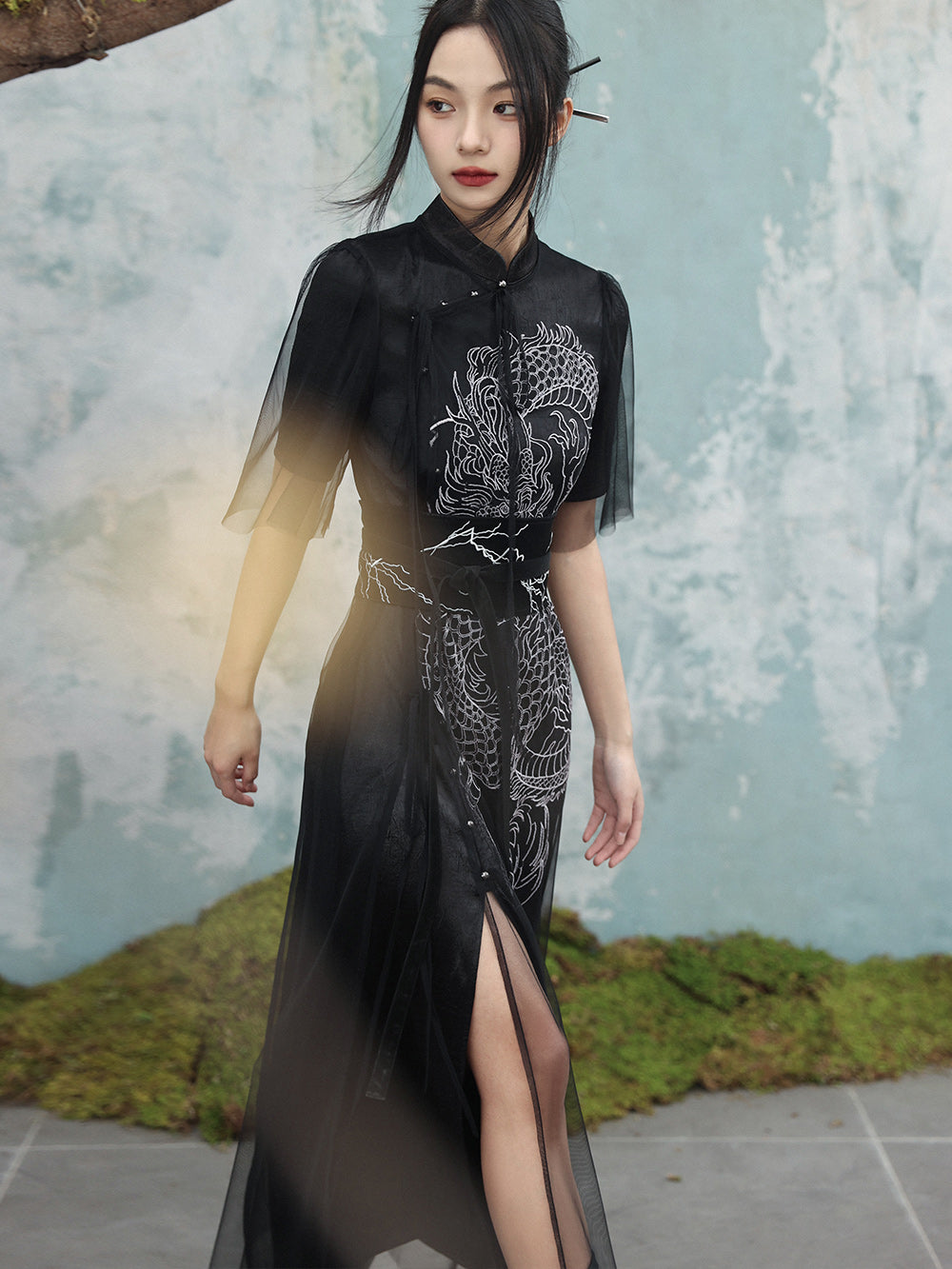Moissanite - Women's Summer New Chinese Style Cheongsam Dress
