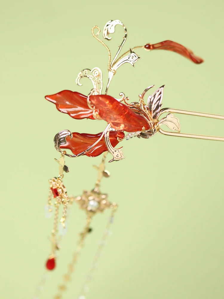 Hair Pin: Red Fox