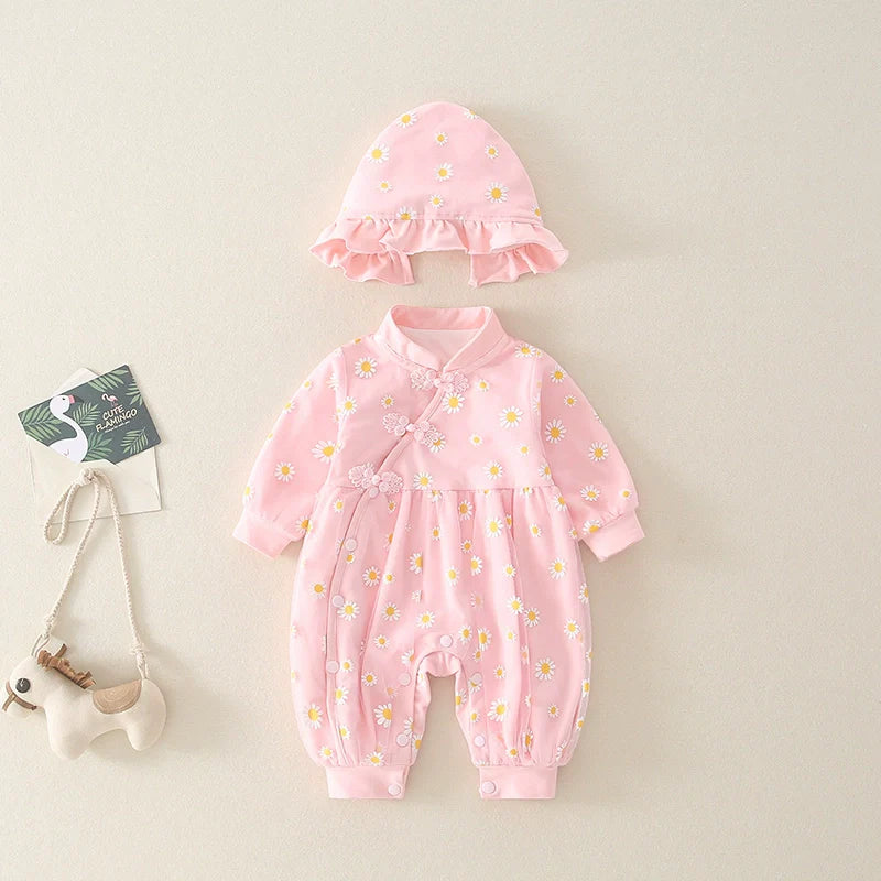 Aurelia - Cheongsam Style Baby Onesies for Girls
