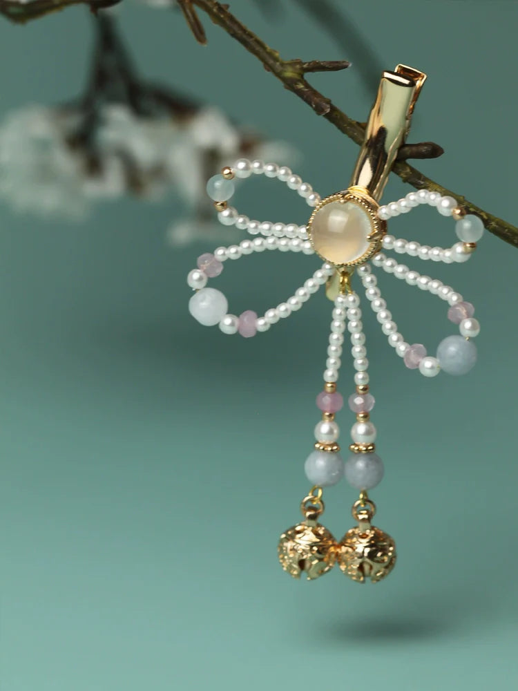 Hair Clips: Beaded Butterfly
