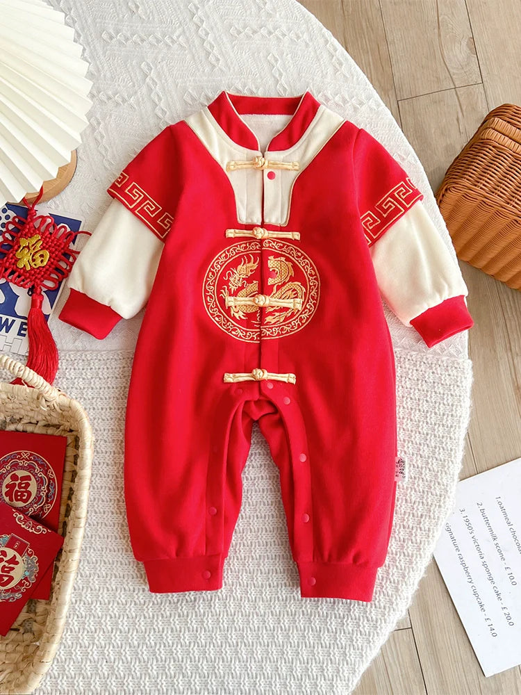 Oriental - Chinese New Year Festival Baby Onesies for Boys and Girls