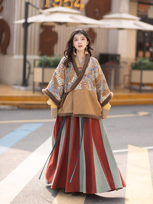 Path 行 - Tang Dynasty Dunhuang Style Beizi Hanfu