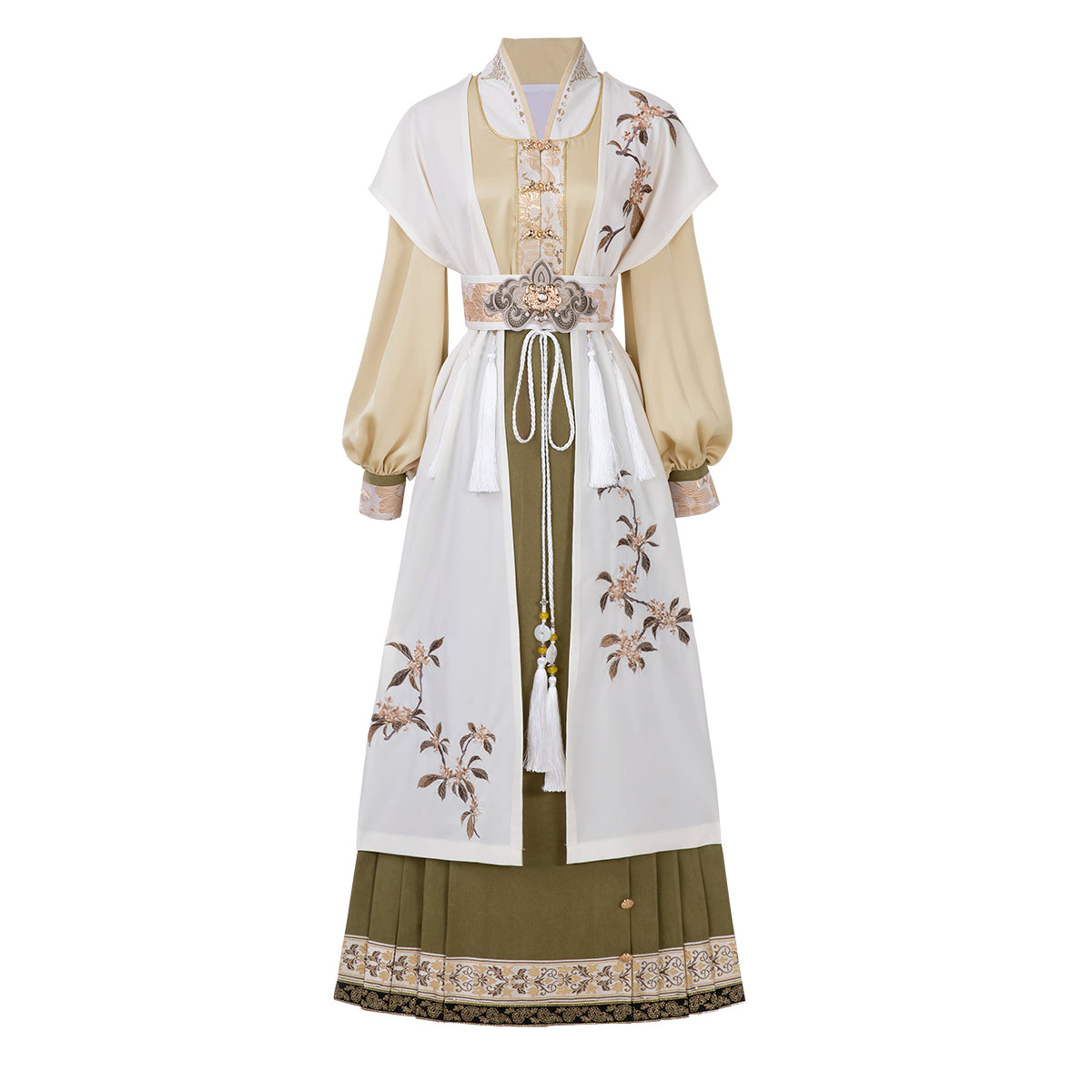 Golden Osmanthus 金桂词 - Modern Ming Dynasty Hanfu with Mamianqun