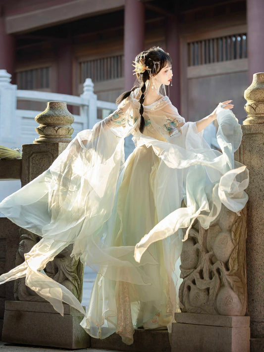 Beads with Tears 珠有泪 - Wei Jin Fairytale Style Qiyao Ruqun