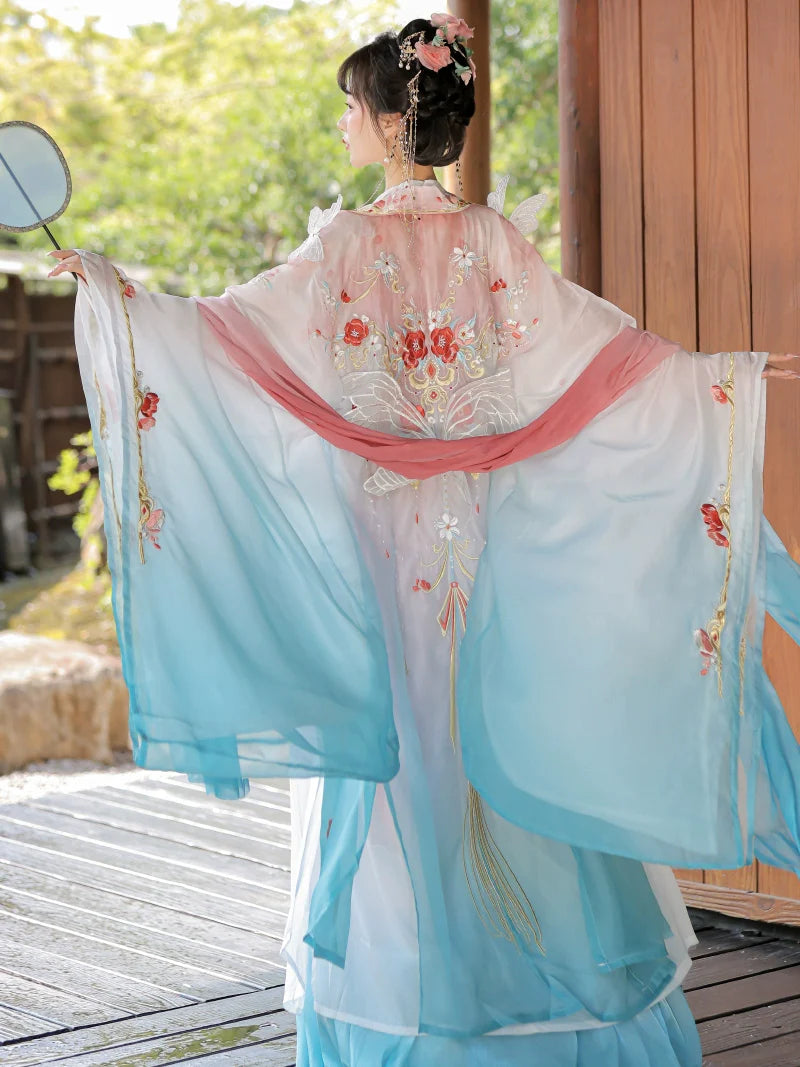 Flying Flower 飞花令 - Tang Dynasty Style Hanfu Dress Heziqun