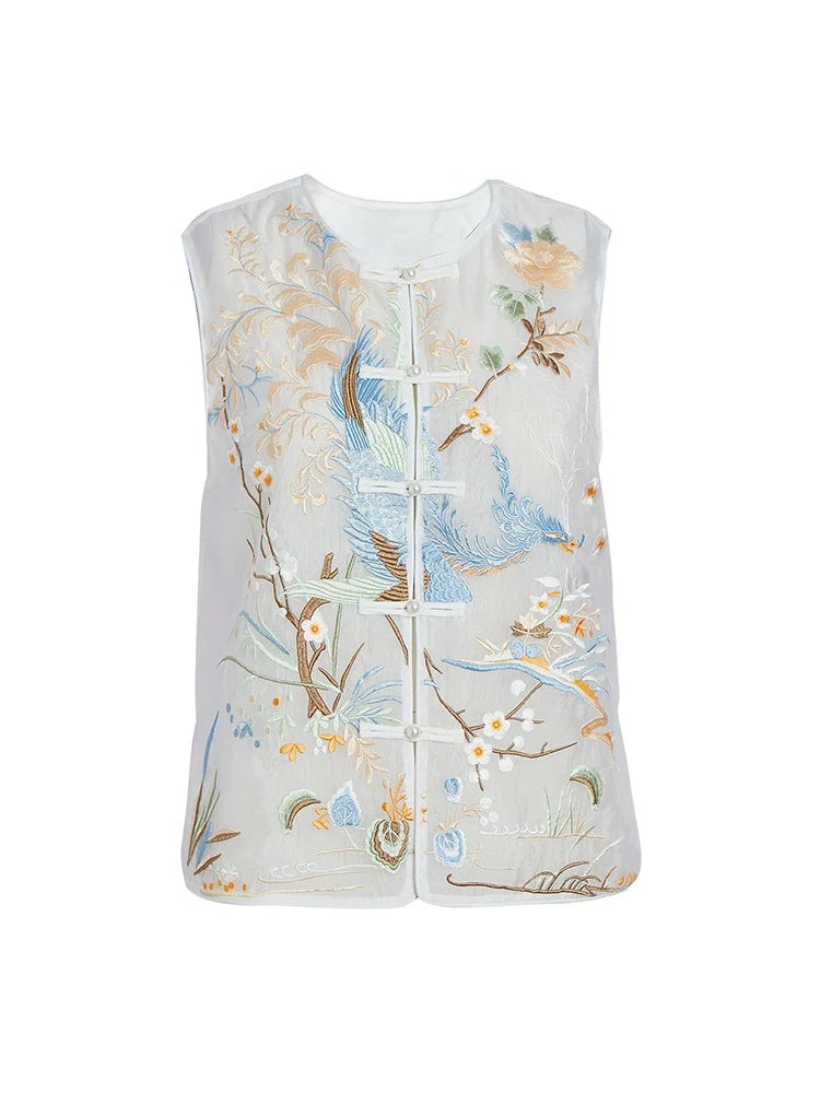 Heavenly - New Chinese Style Embroidered Women Vest