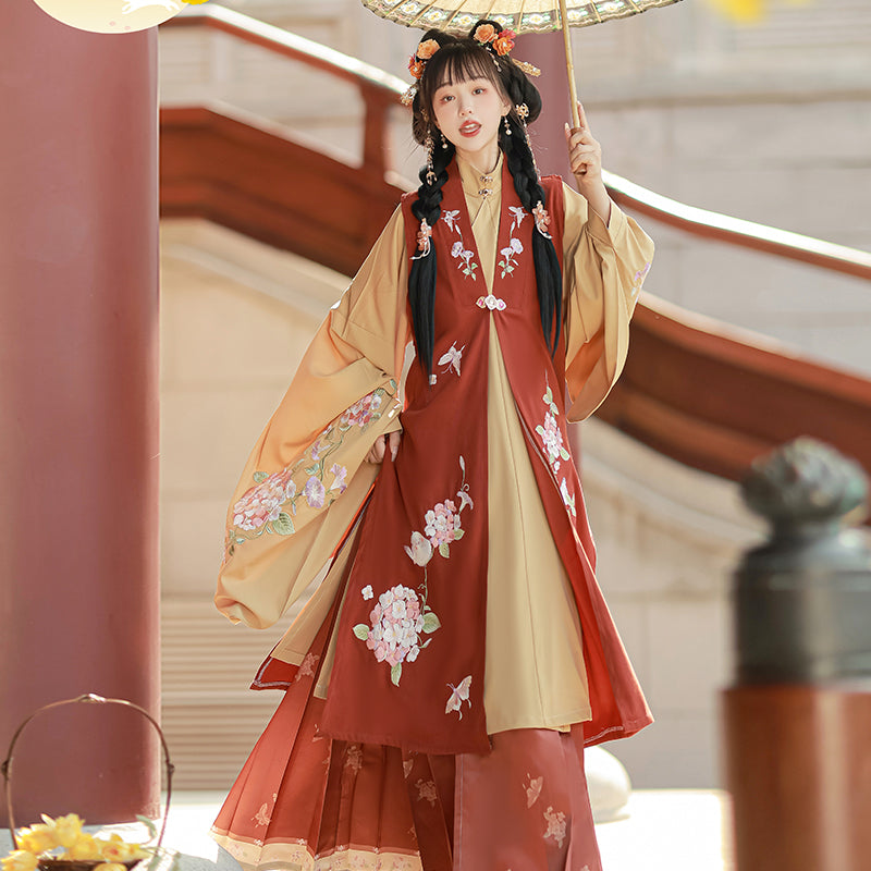 Autumn Wind 秋风 - Bijia & Mamianqun Ming Dynasty Hanfu Set