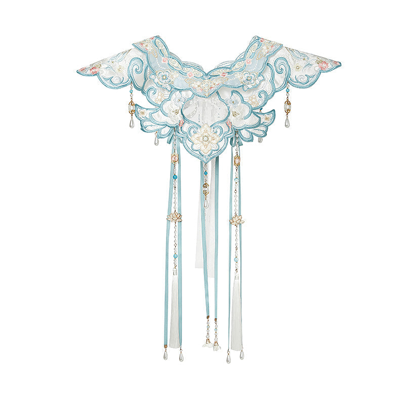 Crescent Frost 半月霜 - Cloud Collar & Mamianqun Ming Dynasty Hanfu Set