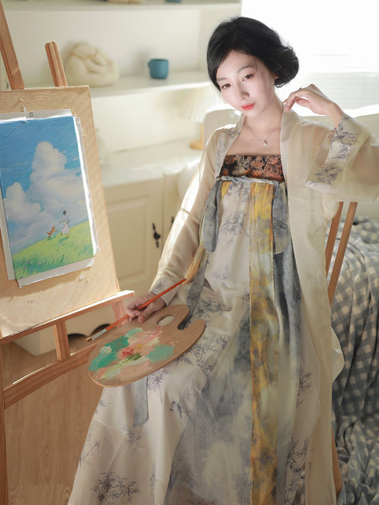 Zhou Meng 周梦 - Tang Dynasty Qixiong Ruqun Style Modern Dress