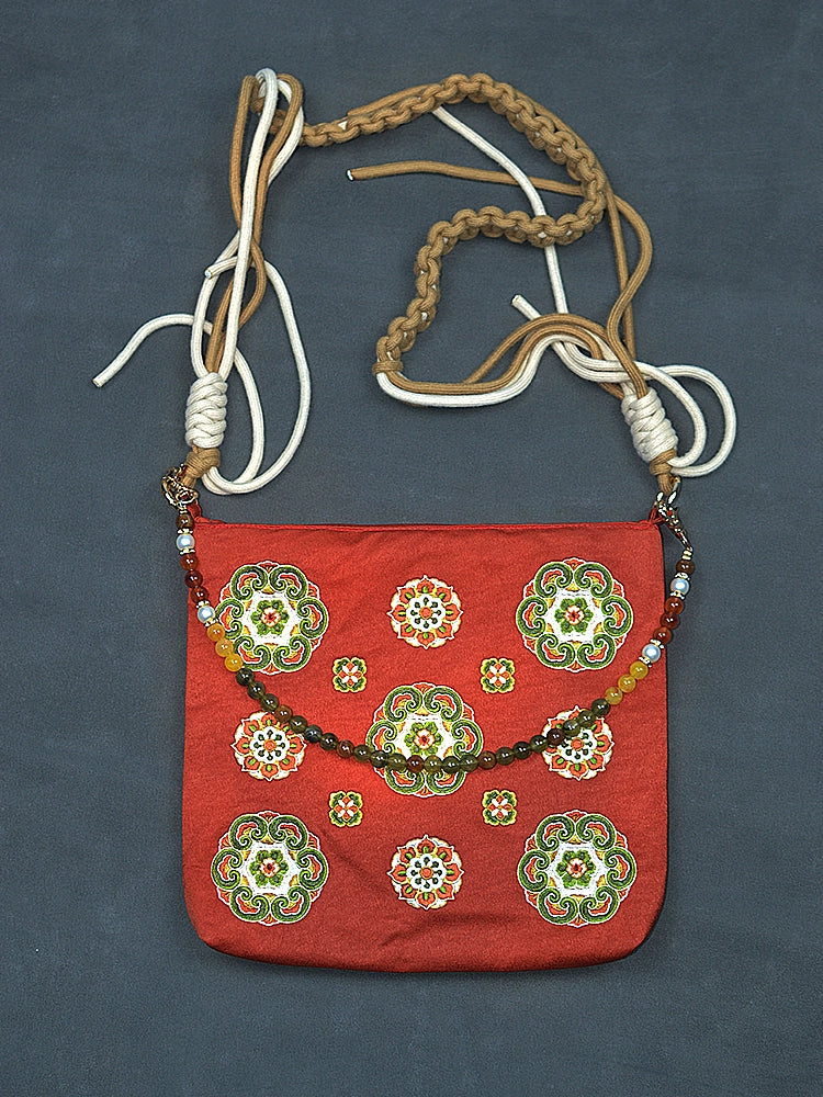 Dunhuang Treasure Flower Hanfu Bag for Women