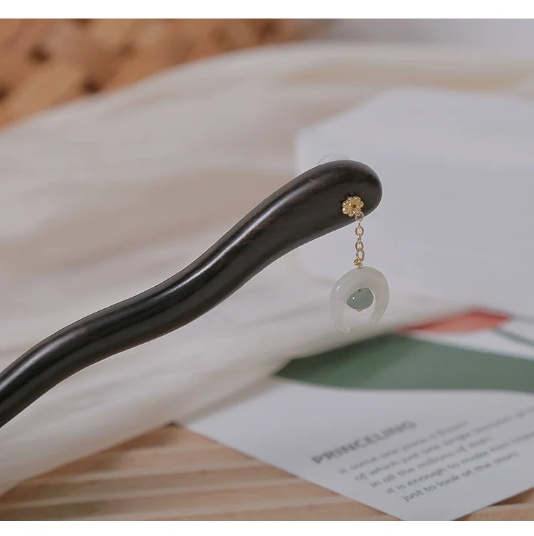 Ebony Hair Stick: The Moon is Out