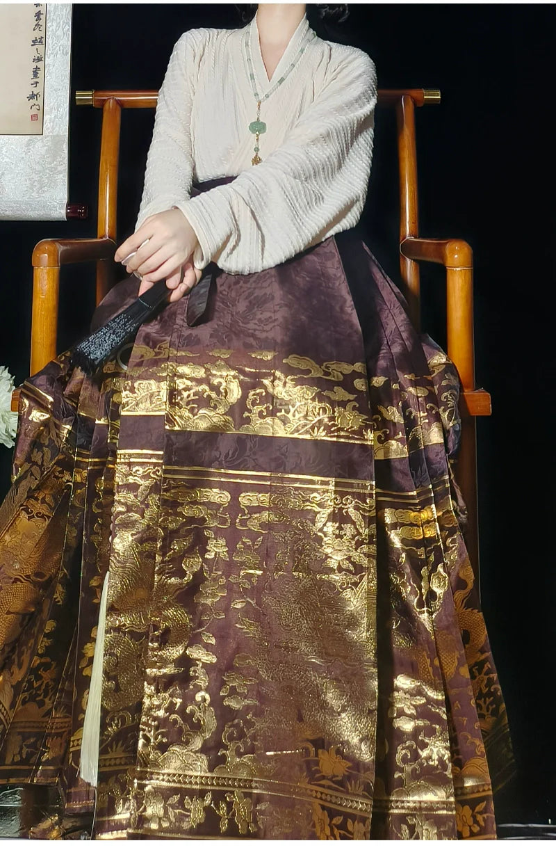 Claire - New Chinese Style Ming Dynasty Hanfu Matching Set