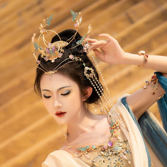 Hanfu Hair Accessories Set: Purple Immortal