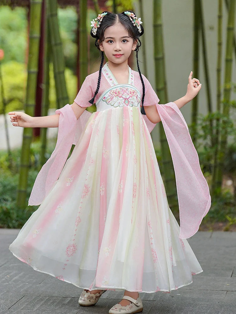 Dazzle - Tang Dynasty Hanfu Dress, Princess Costume for Girls
