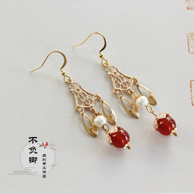 Antique Chandelier Chinese Style Earrings
