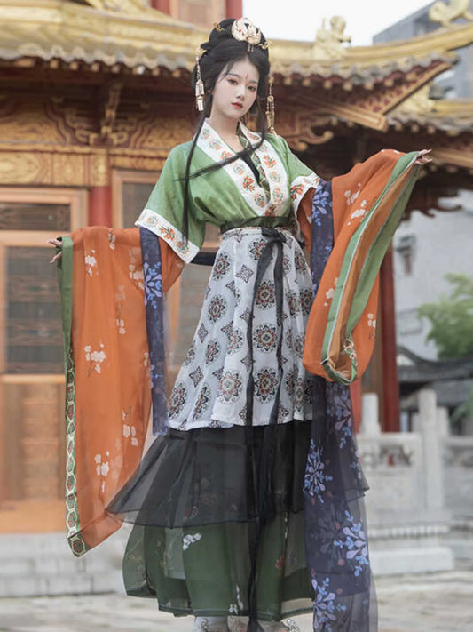 Butterfly Scroll 蝴蝶图卷 - Wei Jin Goddess Style Qiyao Ruqun