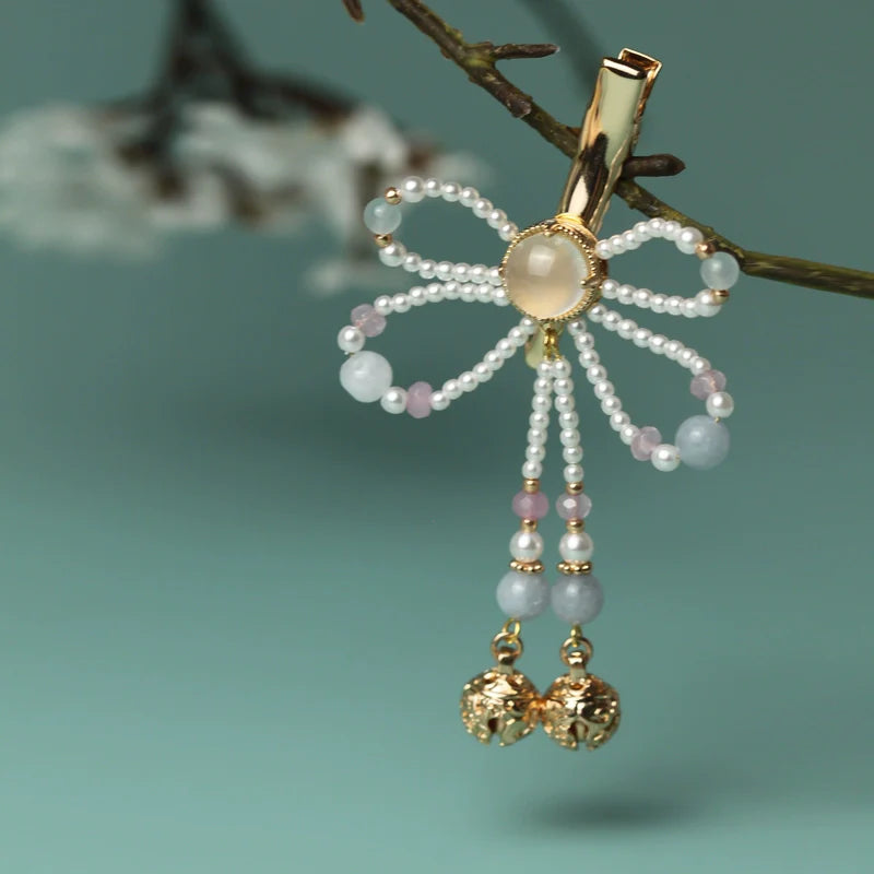 Hair Clips: Beaded Butterfly