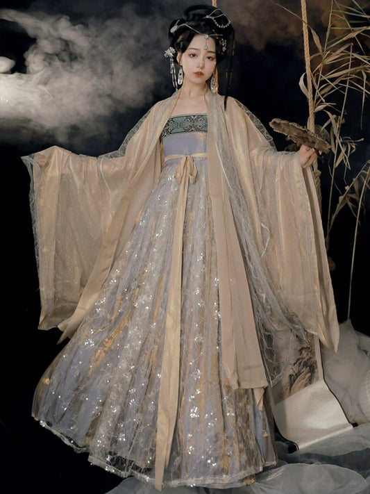 Cold Tangerine  寒橘柚 - Tang Dynasty Style Hanfu Dress Heziqun