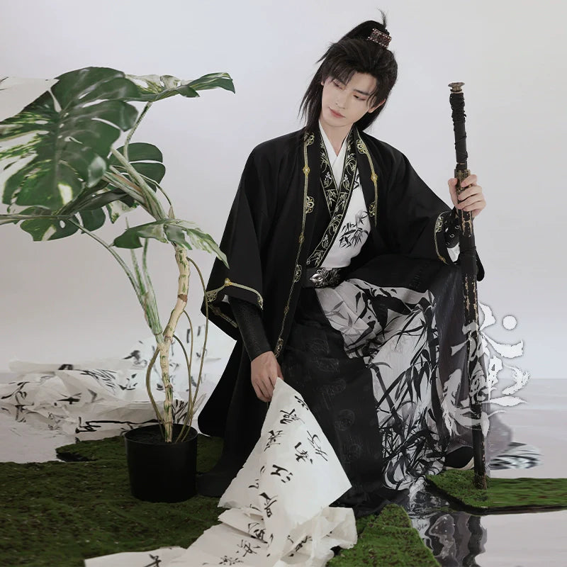 Wei Jin Wuxia Style Qiyao Ruqun - Bamboo Music 竹音