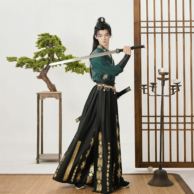 Wei Jin Wuxia Style Qiyao Ruqun - Xuan Ce 玄策