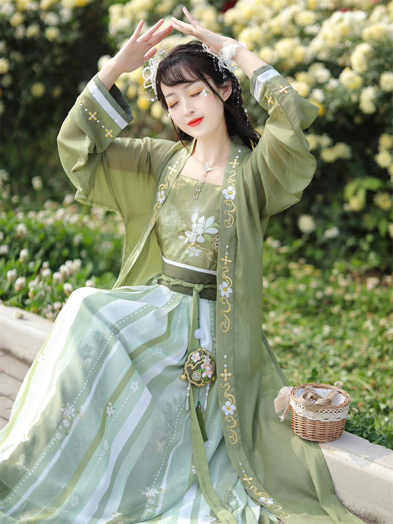 Qingzhi 清栀 - Song Dynasty Style Qiyao Ruqun Hanfu