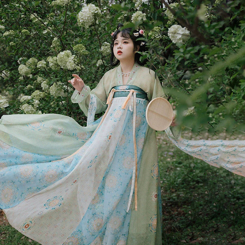 Qingping - Tang Dynasty Hanfu Matching Set