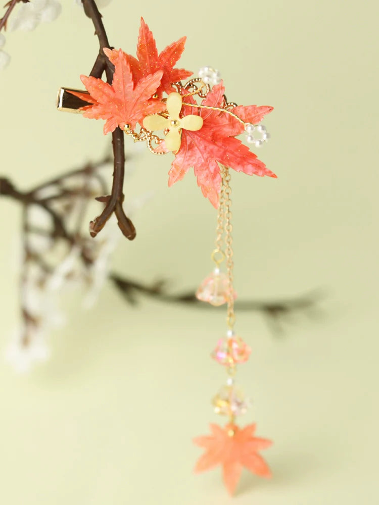 Hair Clip: Maple Frost