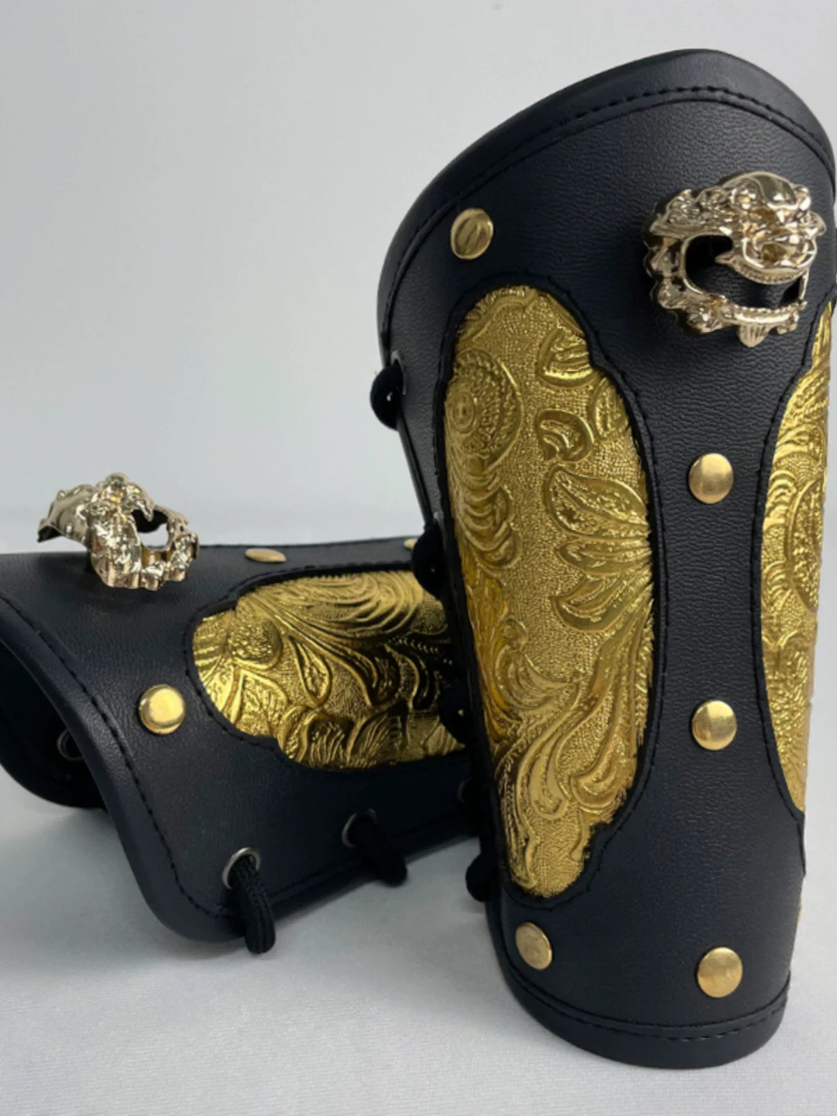 Crimson Lotus Warriors - Wrist Guards for Hanfu