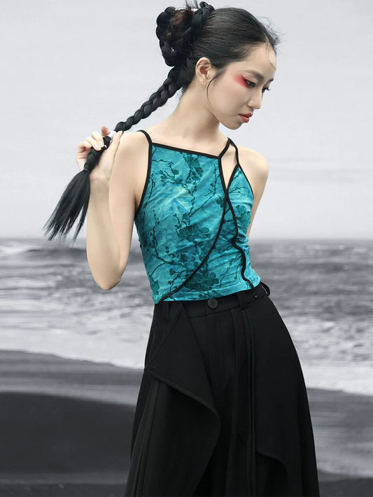 New Chinese Style Tie-dye Camisole