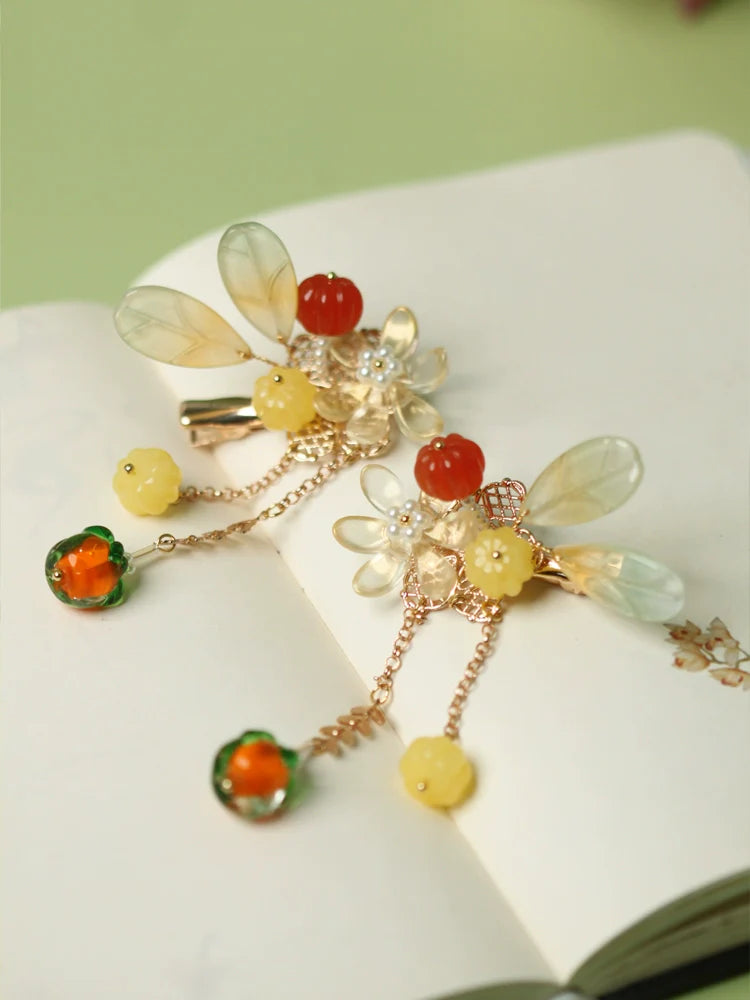 Hair Clip: Autumn Fruits